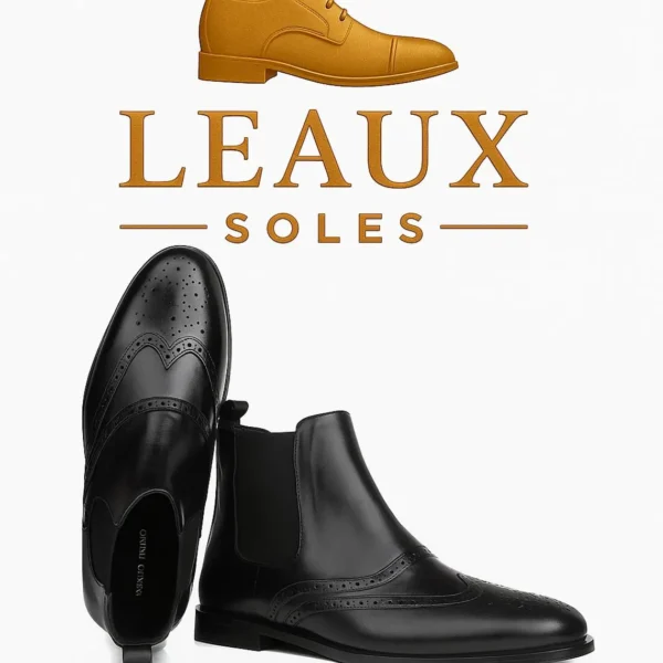 Genuine Leather Handmade Long Boots Men
