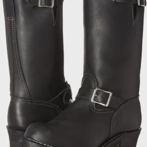 Black Leather Long Boots, Riding Long Boots, Leather British Officer Boots Handmade Leather Shoes For Men's All Sizes Available Gift For Him